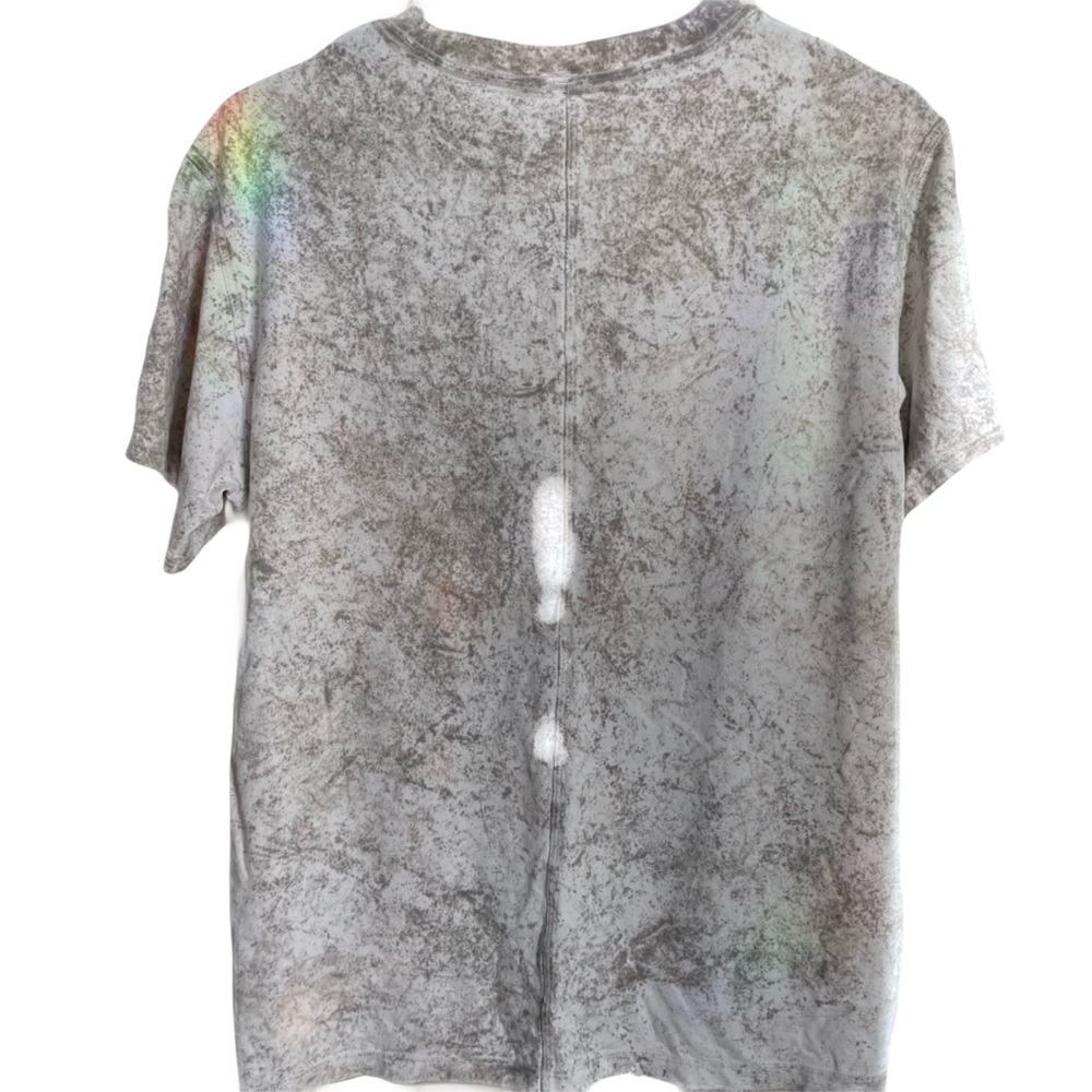 Lululemon SHORT SLEEVE T-SHIRT Cirrus Wash White Opal Raw Linen Rover size 6